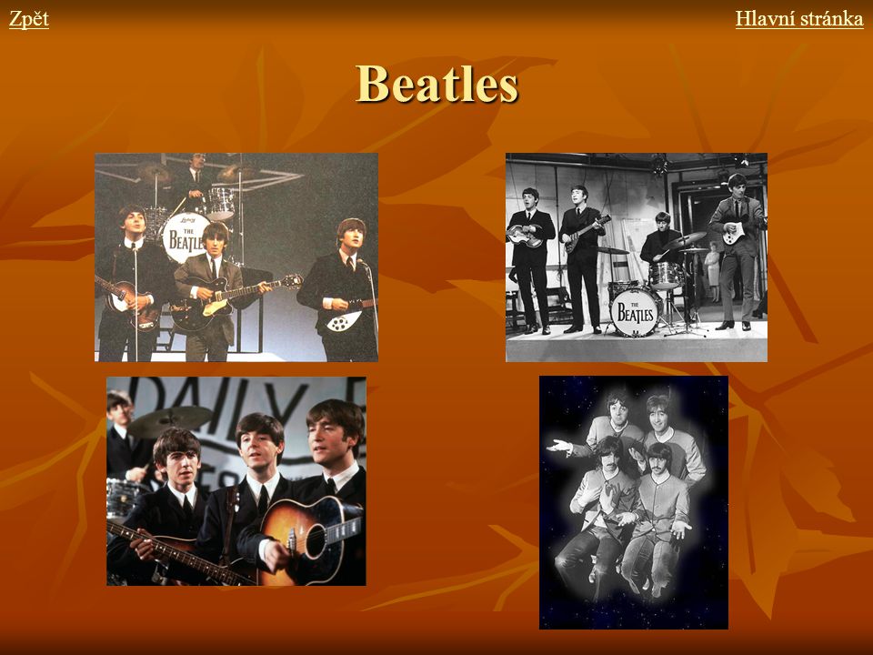 Zpět Hlavní stránka Beatles