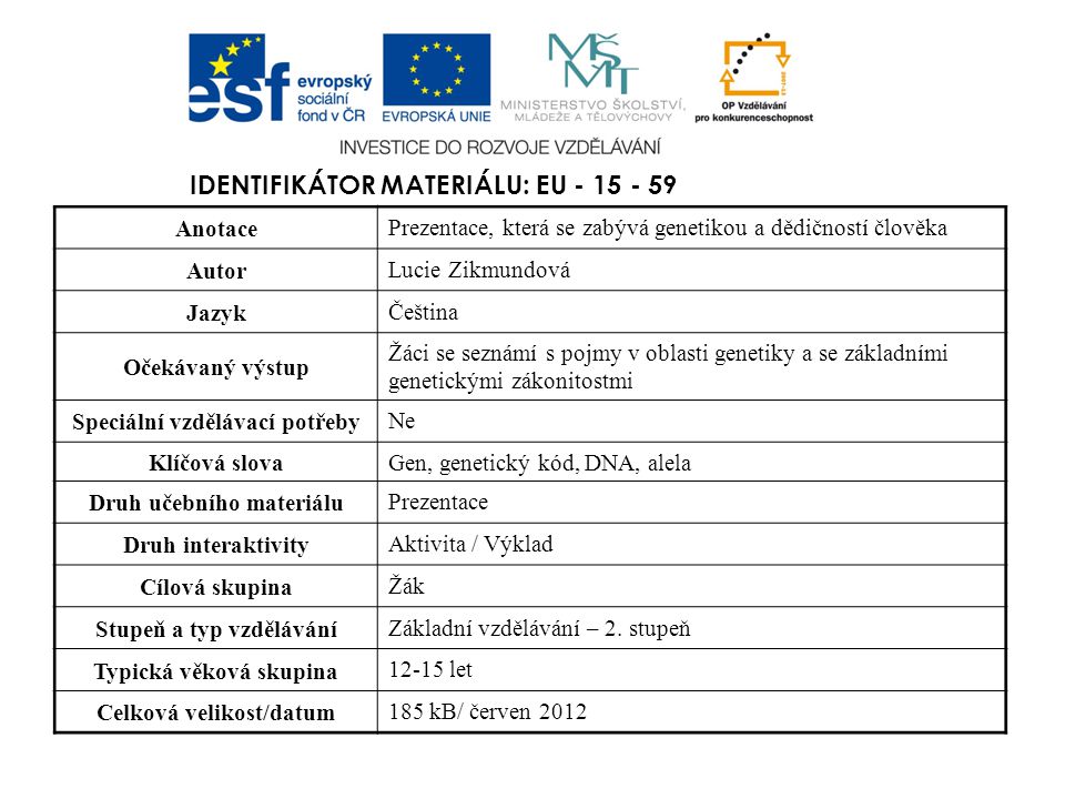 Identifikátor materiálu: EU