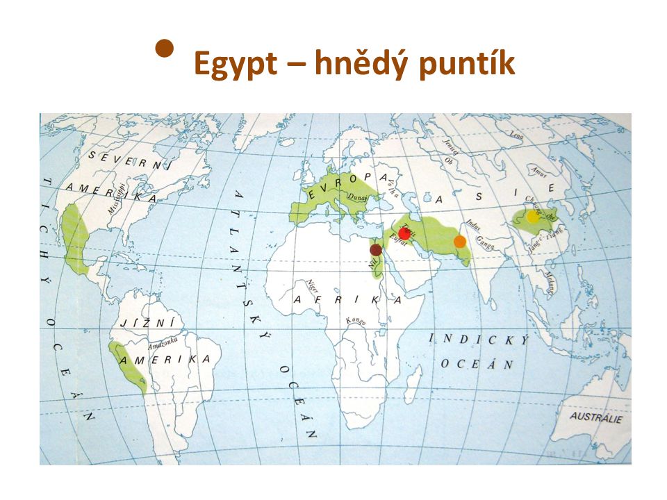 Egypt – hnědý puntík