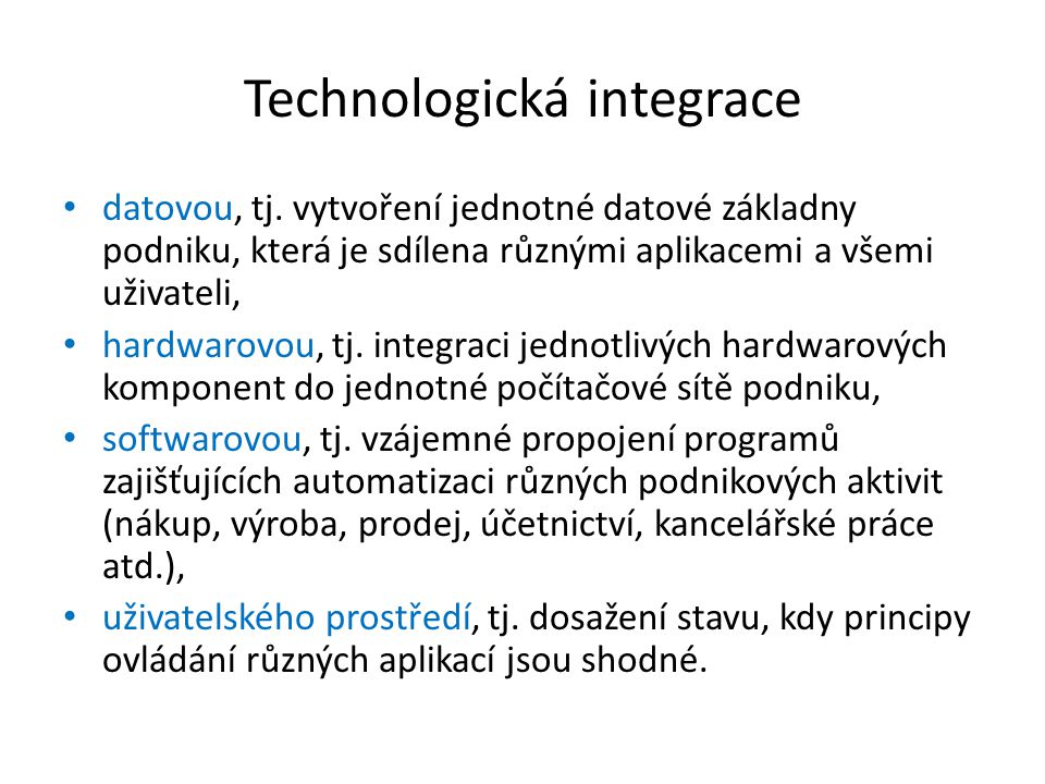 Technologická integrace
