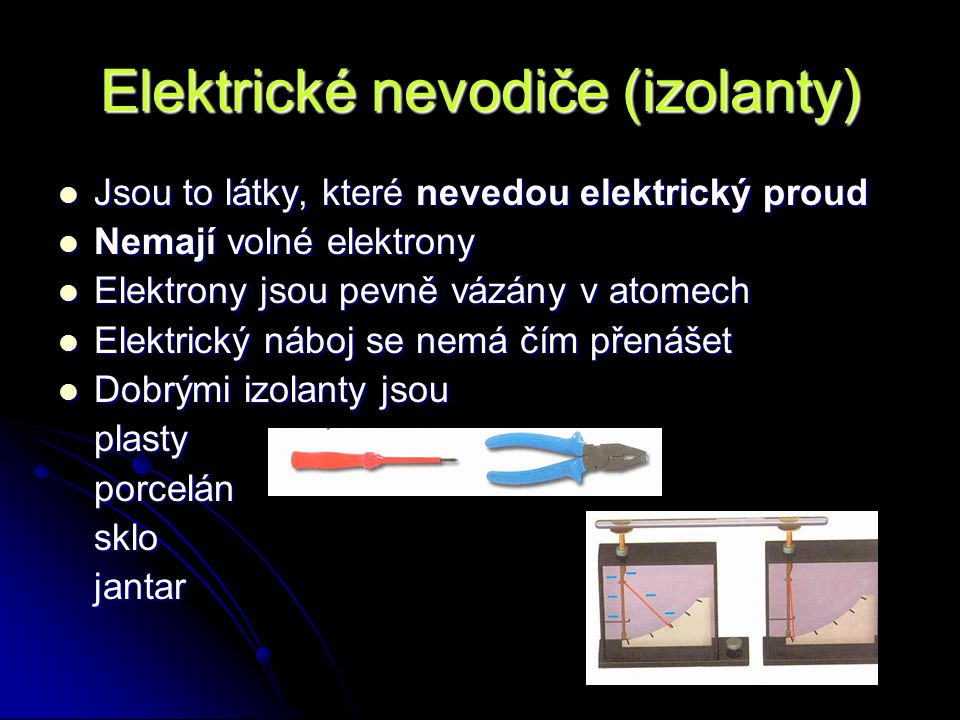 Elektrické nevodiče (izolanty)