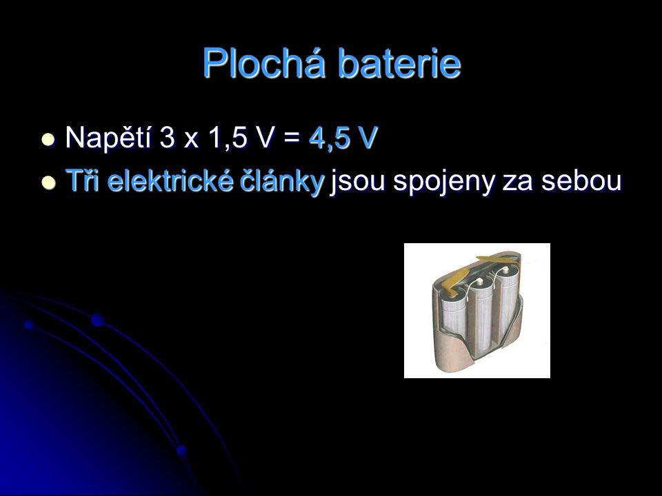 Plochá baterie Napětí 3 x 1,5 V = 4,5 V