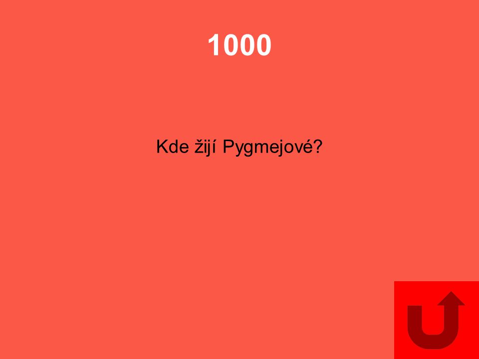 1000 Kde žijí Pygmejové