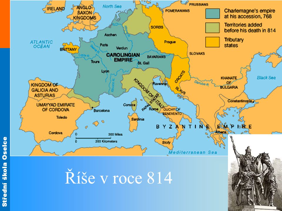 Říše v roce 814