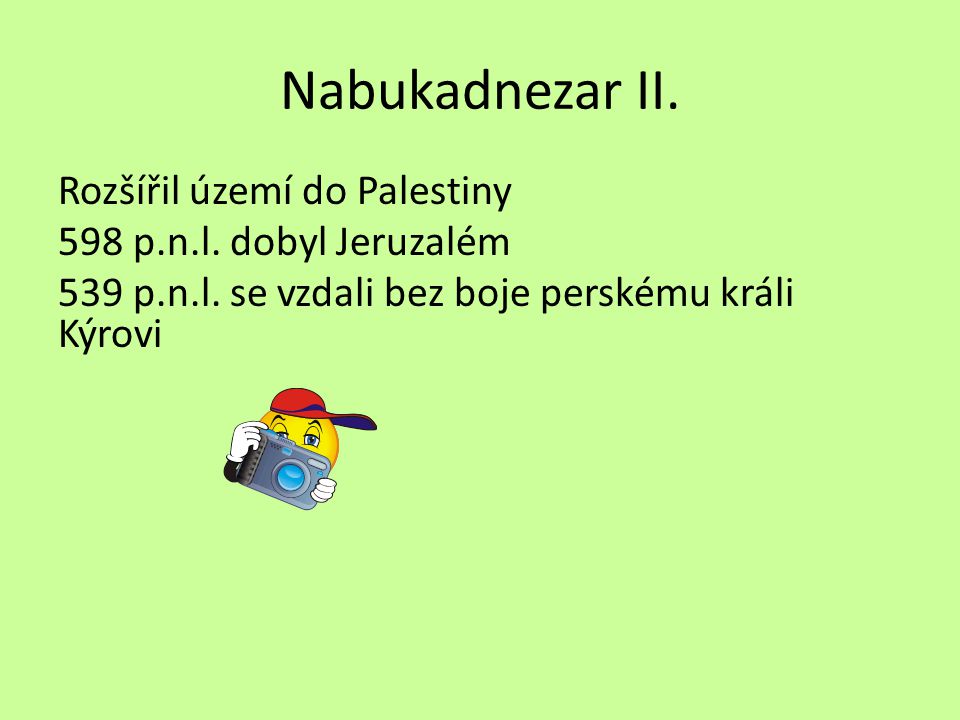 Nabukadnezar II. Rozšířil území do Palestiny