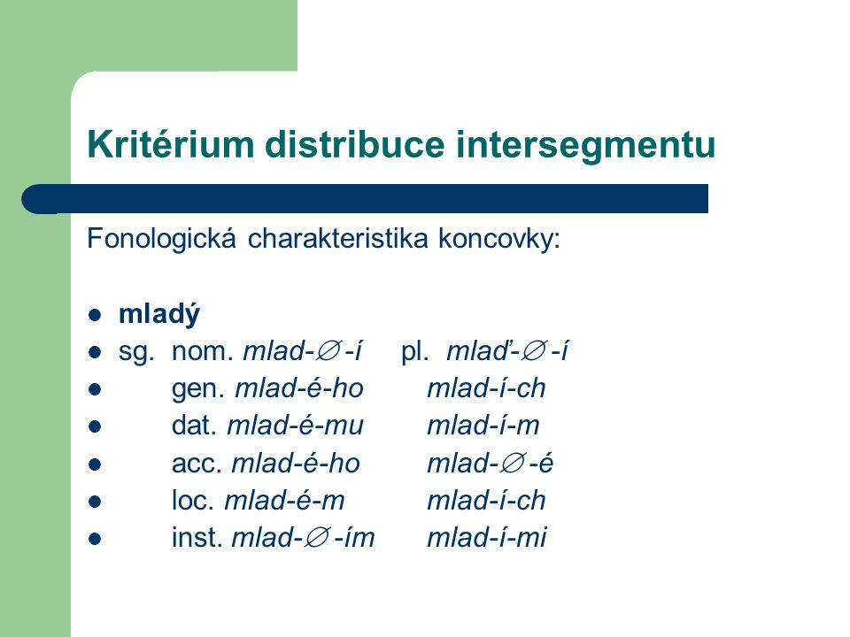 Kritérium distribuce intersegmentu