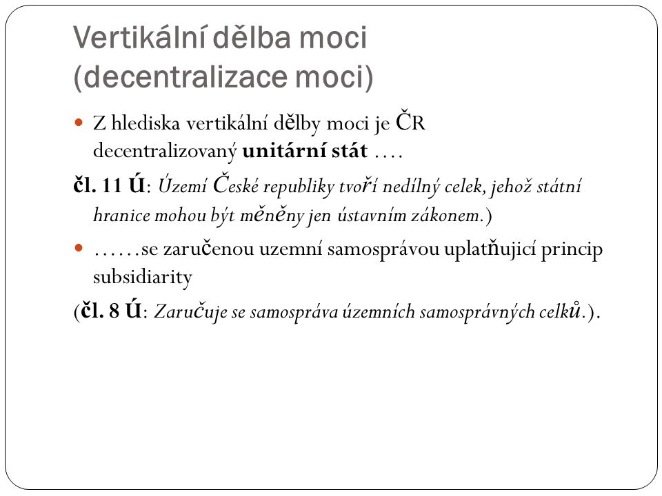 Státni moc princípy. - ppt stáhnout