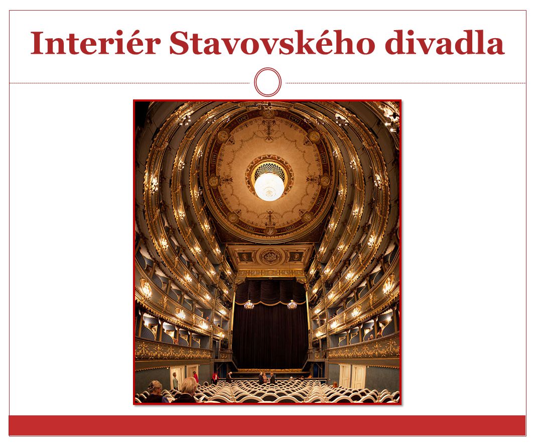 Interiér Stavovského divadla