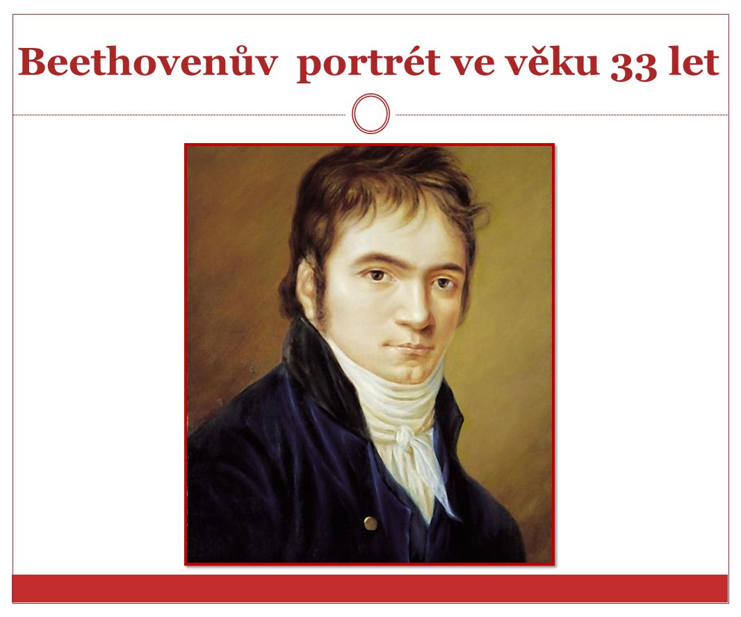 Beethovenův portrét ve věku 33 let