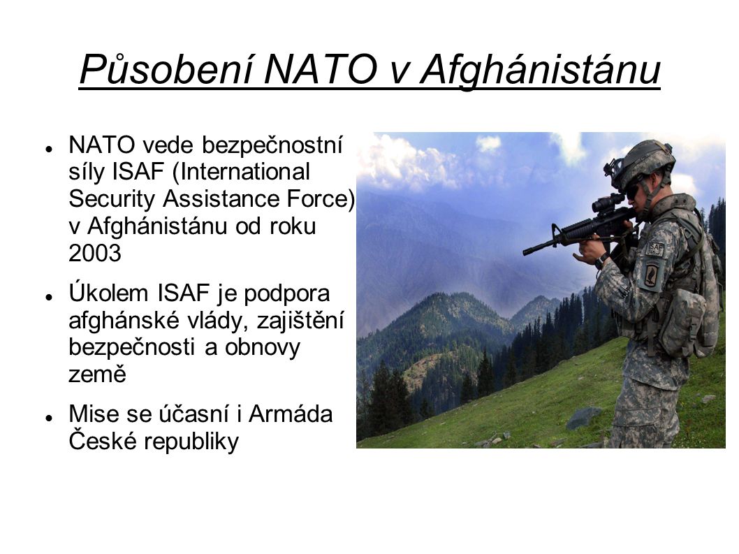 Působení NATO v Afghánistánu