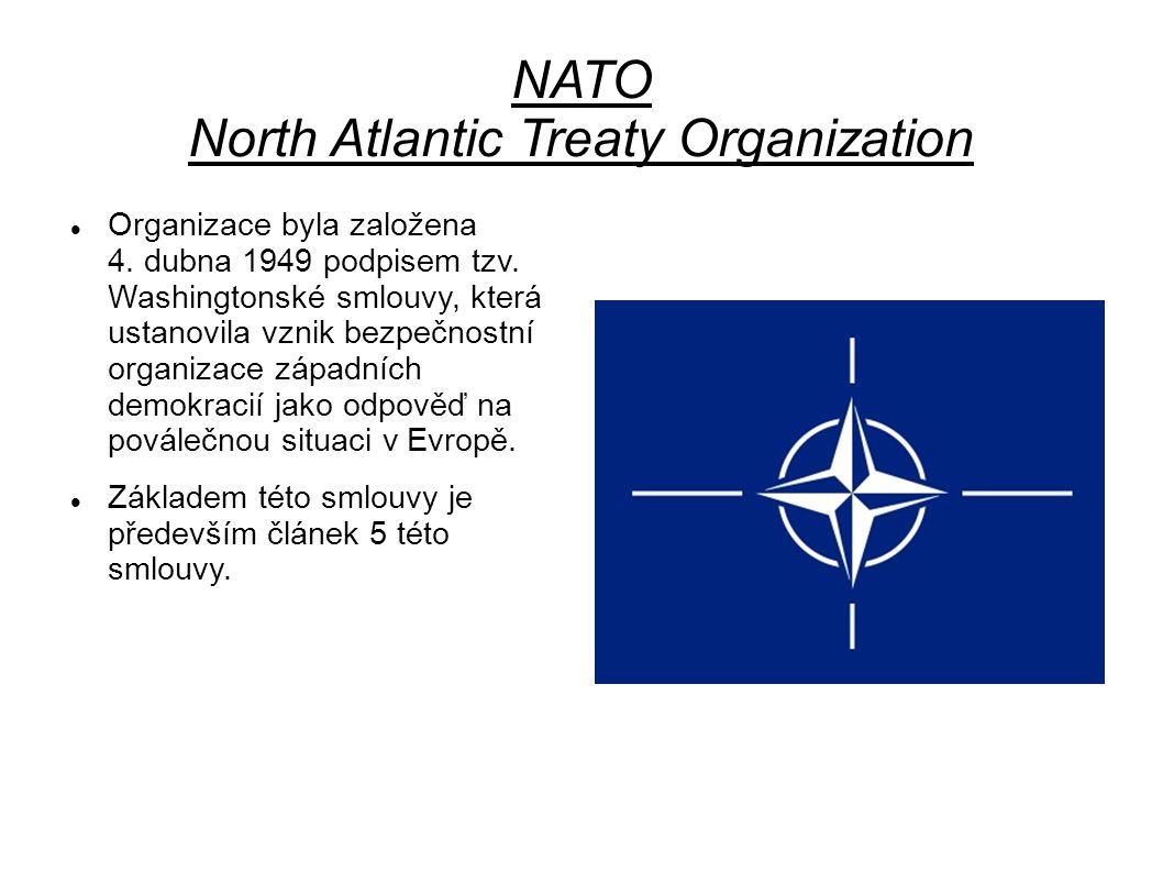 NATO North Atlantic Treaty Organization
