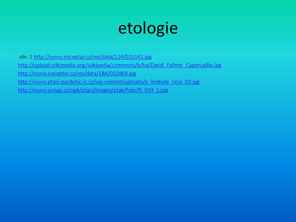 etologie