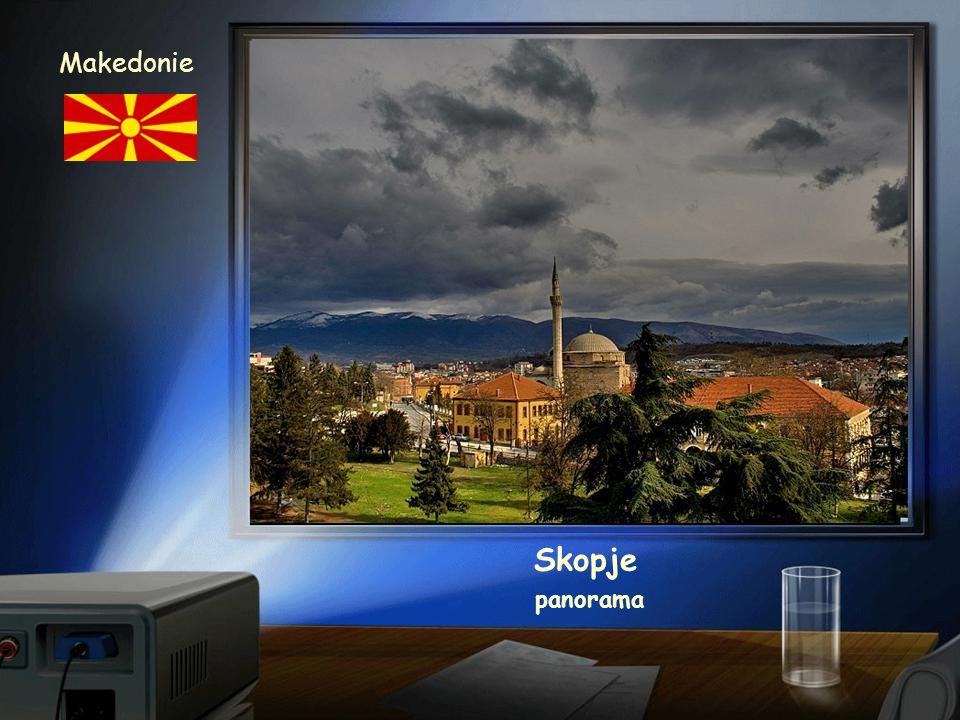 Makedonie Skopje panorama