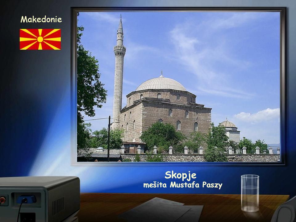 Makedonie Skopje mešita Mustafa Paszy