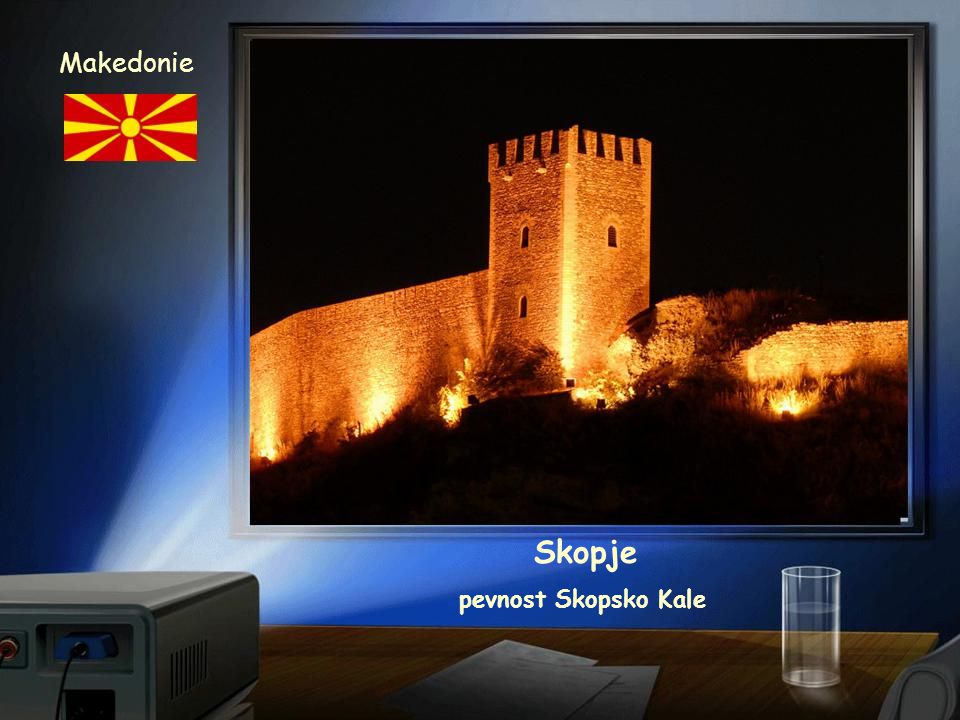 Makedonie Skopje pevnost Skopsko Kale