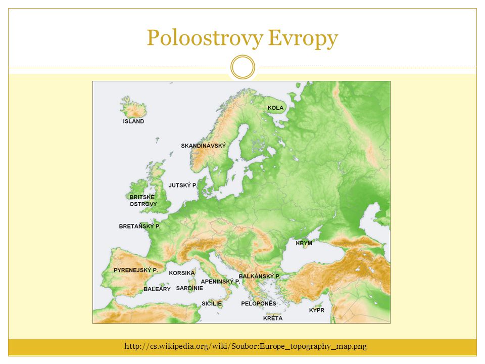 Poloostrovy Evropy