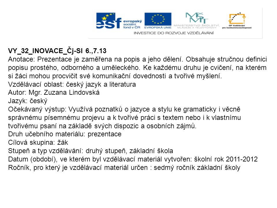 VY_32_INOVACE_Čj-Sl 6.,7.13