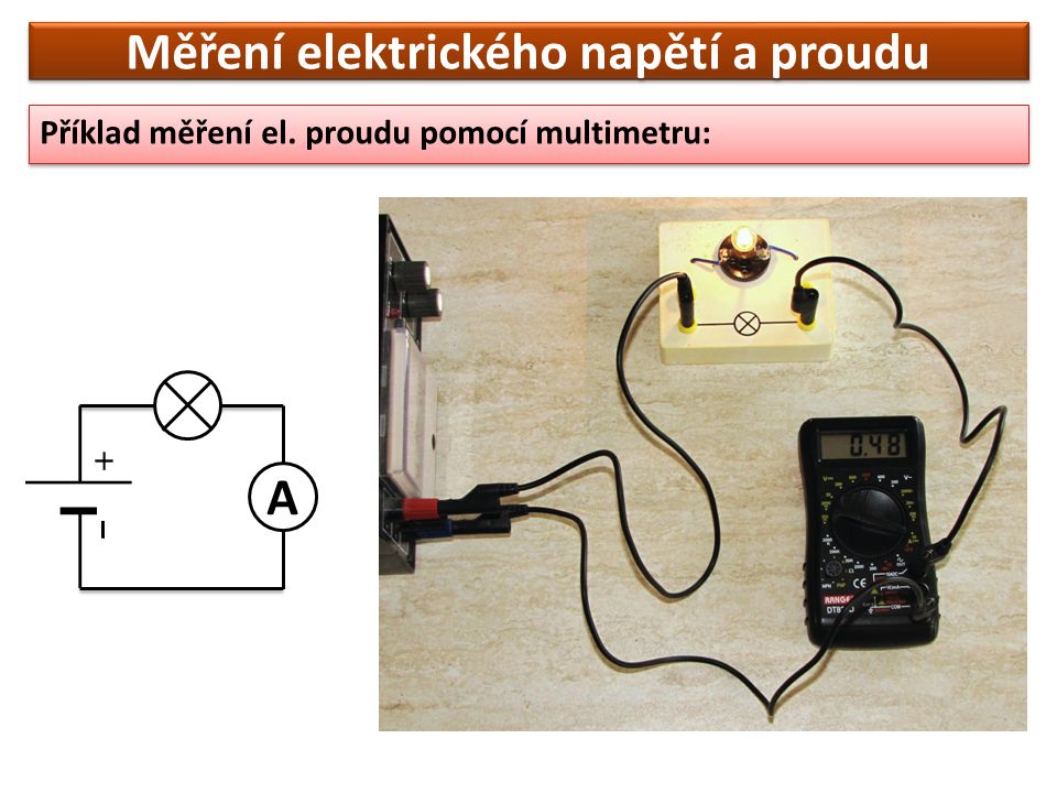 Měření elektrického napětí a proudu