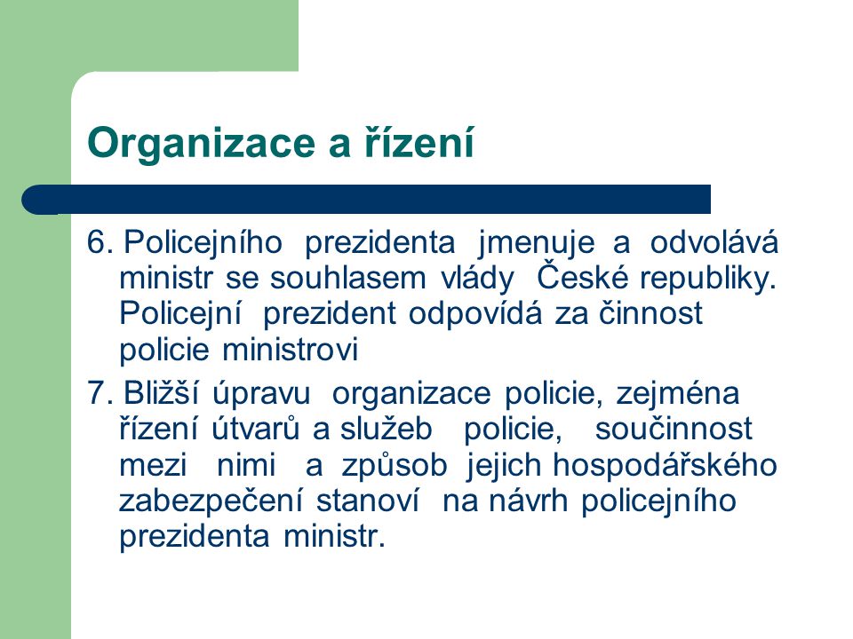 Organizace a řízení