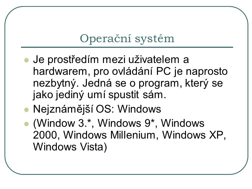 Operační systém