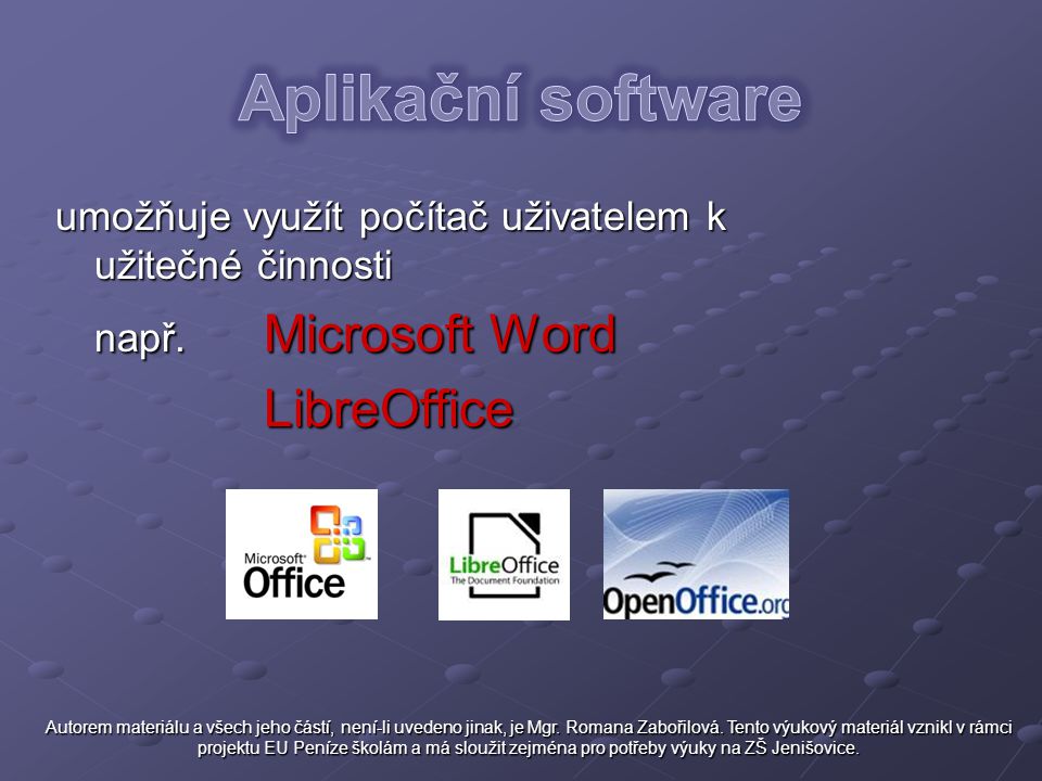 Aplikační software LibreOffice