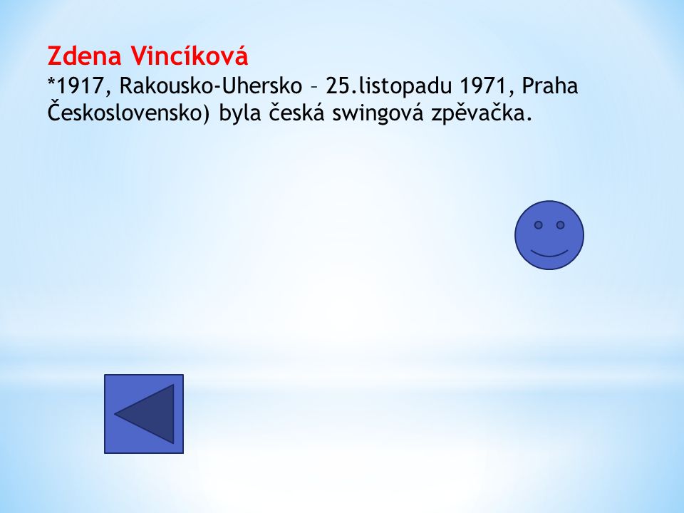Zdena Vincíková. 1917, Rakousko-Uhersko – 25
