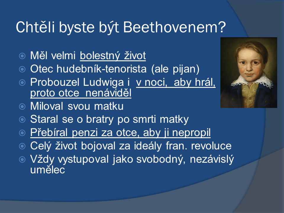 Chtěli byste být Beethovenem
