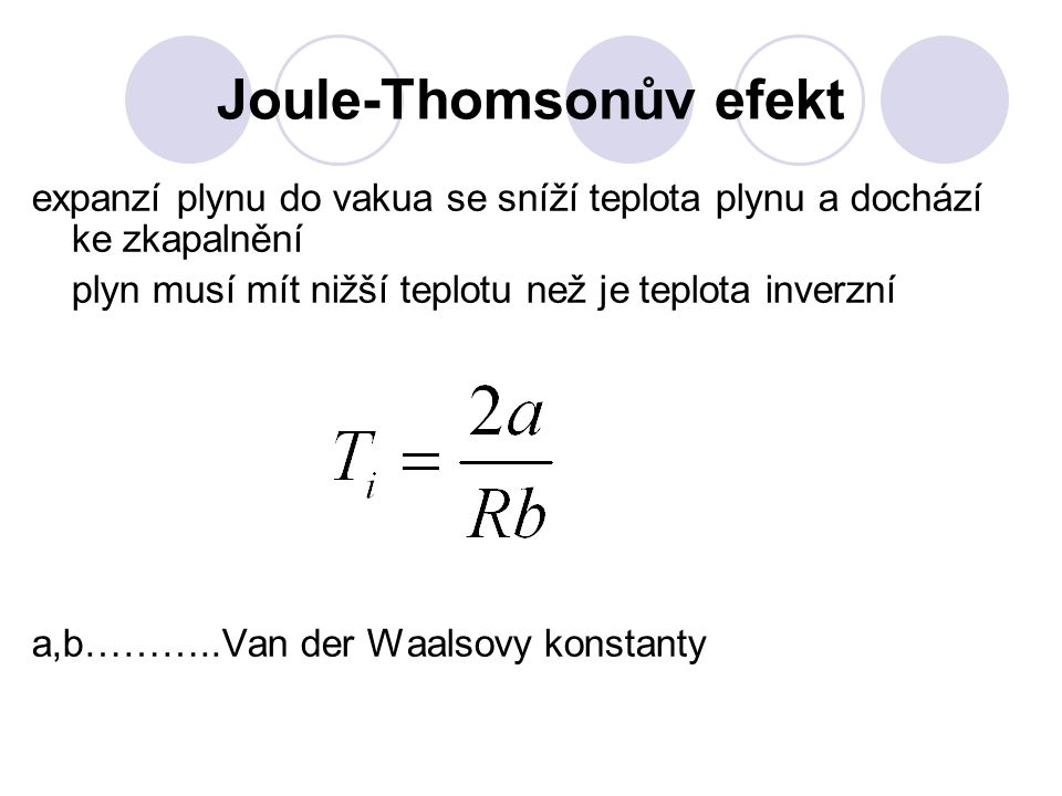 Joule-Thomsonův efekt