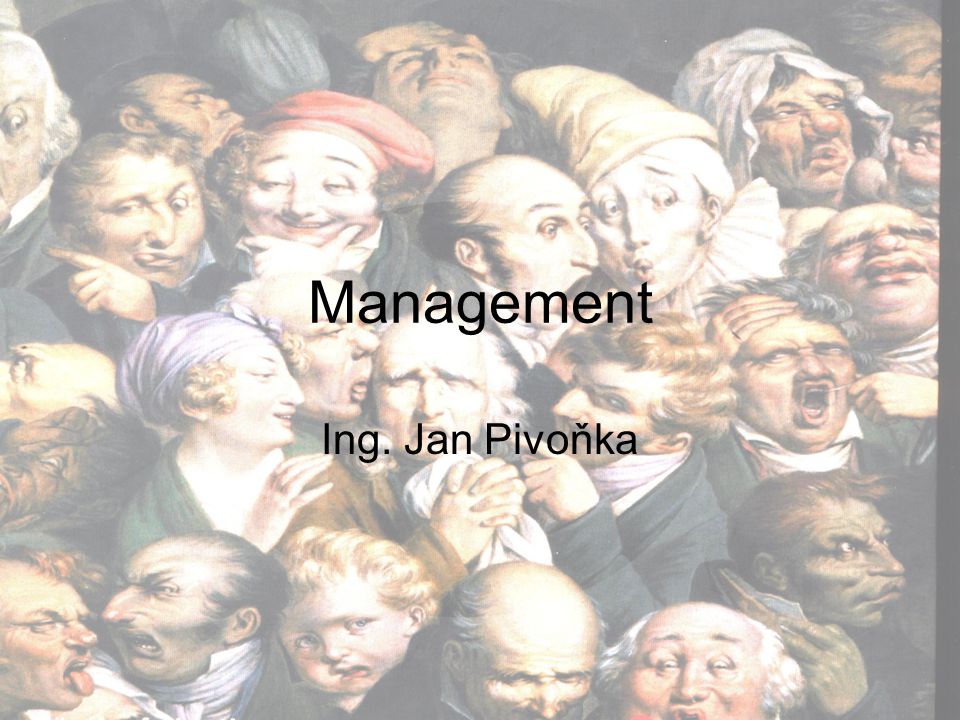 Management Ing. Jan Pivoňka