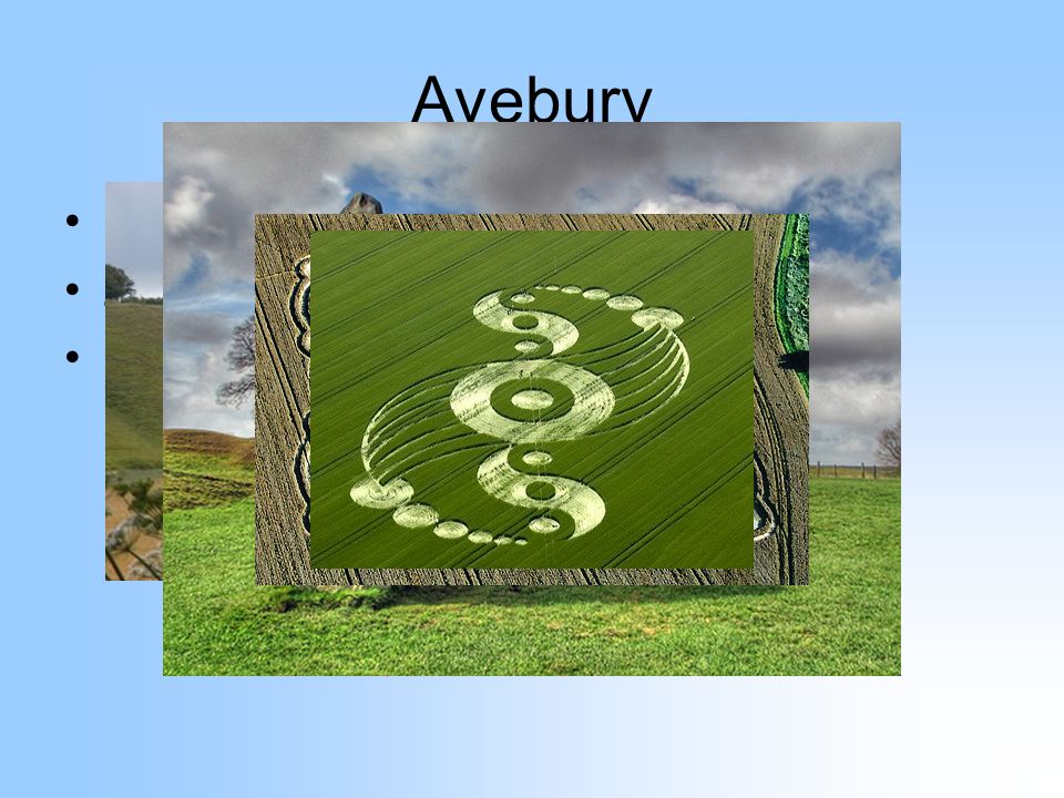 Avebury Jižní Anglie Záhady – kruhy v obilí, UFO apod.