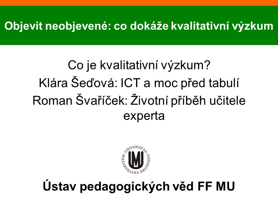Ústav pedagogických věd FF MU
