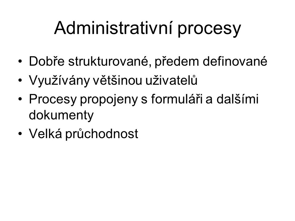 Administrativní procesy