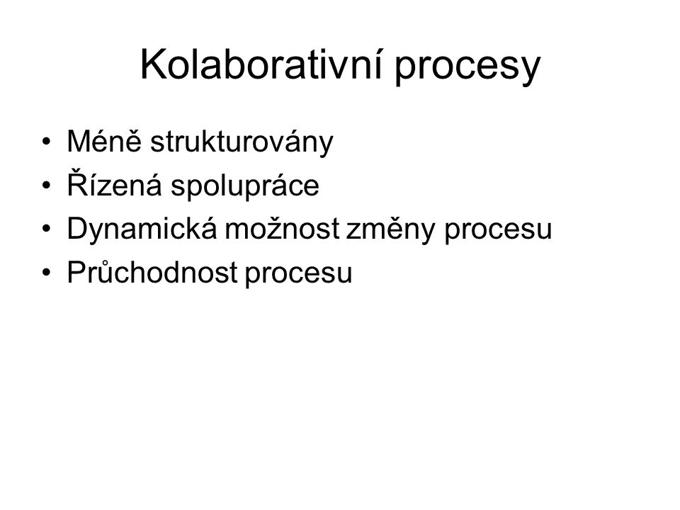 Kolaborativní procesy