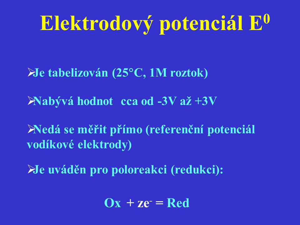 Elektrodový potenciál E0