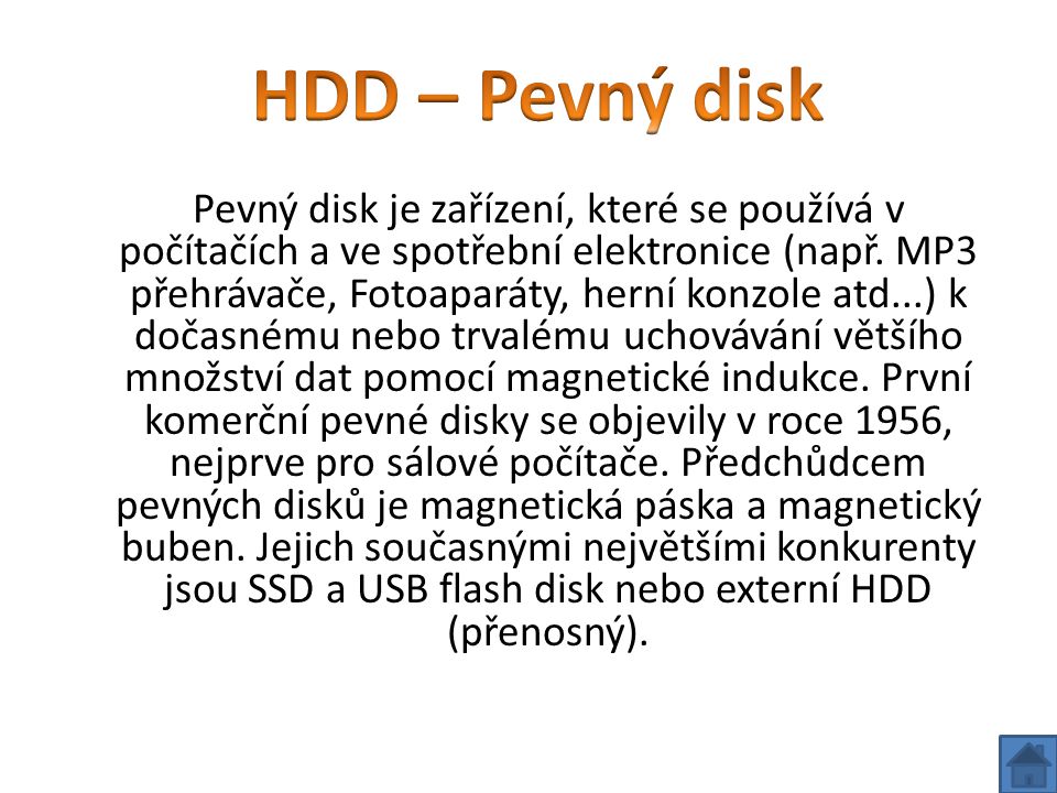 HDD – Pevný disk