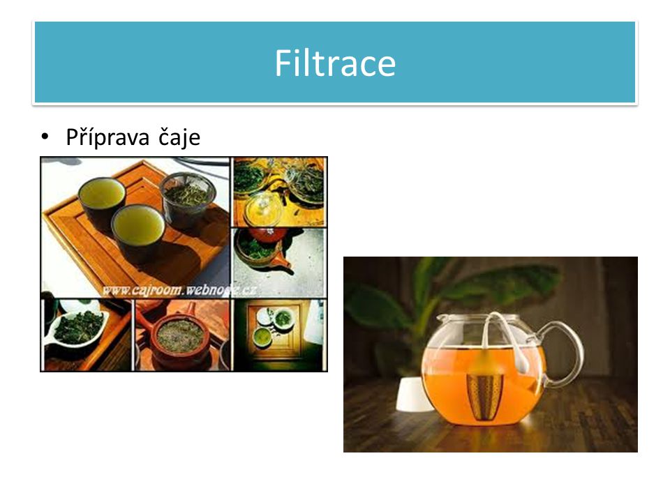 Filtrace Příprava čaje