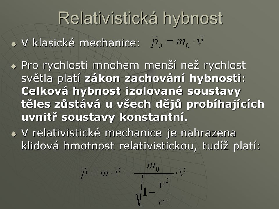 Relativistická hybnost