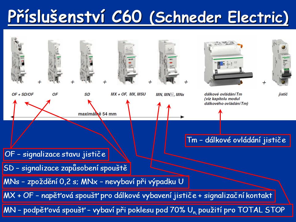 Příslušenství C60 (Schneder Electric)