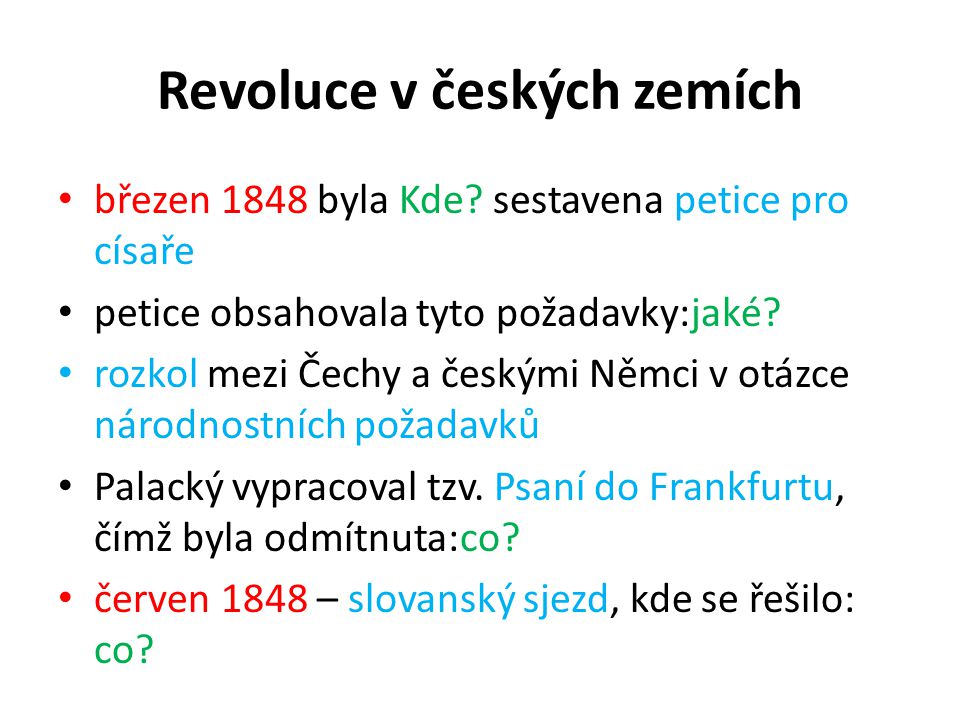 Revoluce v českých zemích