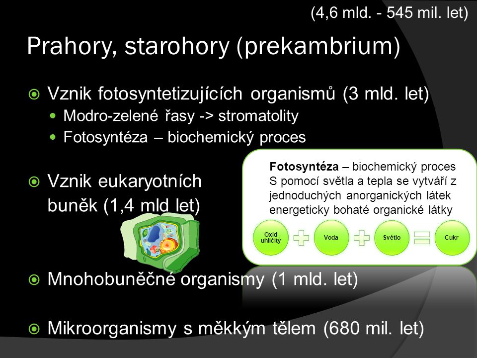 Prahory, starohory (prekambrium)