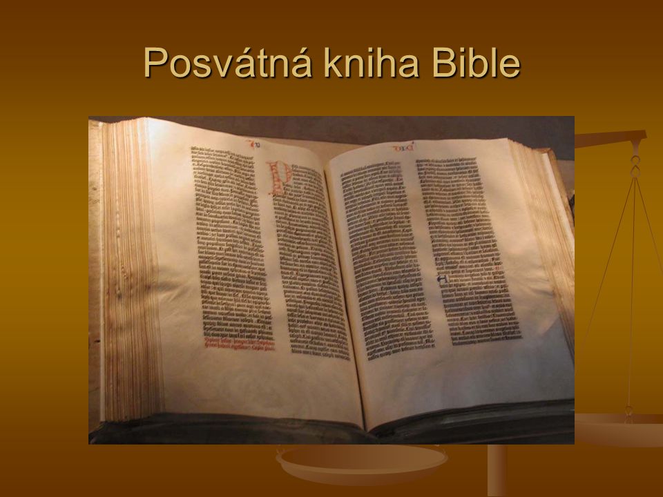 Posvátná kniha Bible