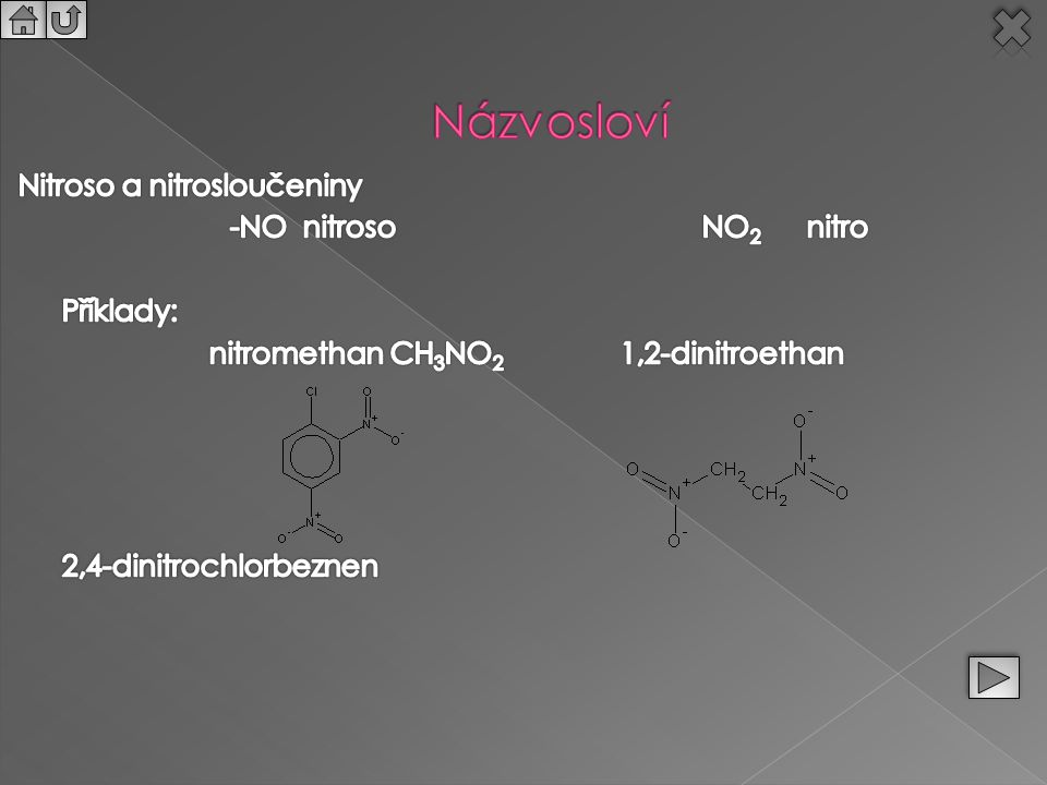 nitromethan CH3NO2 1,2-dinitroethan