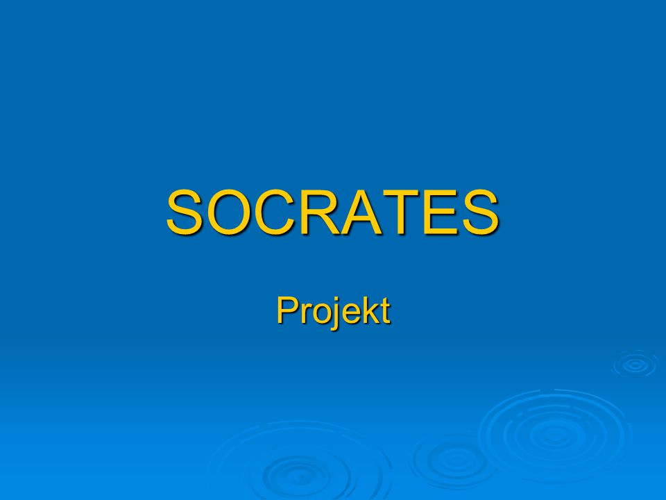 SOCRATES Projekt
