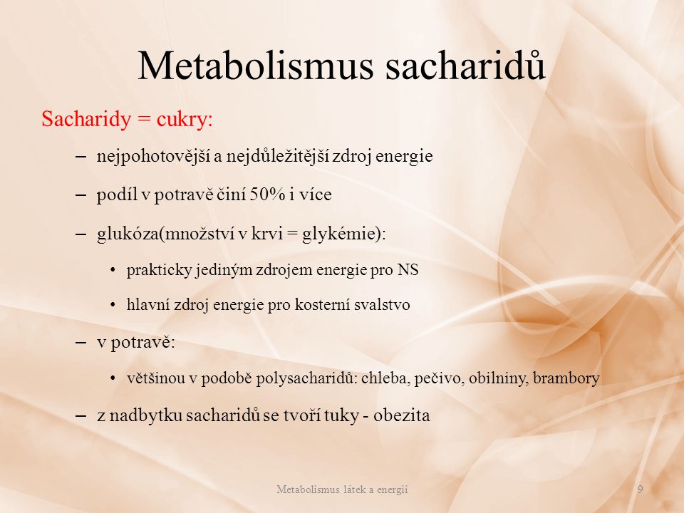 Metabolismus sacharidů