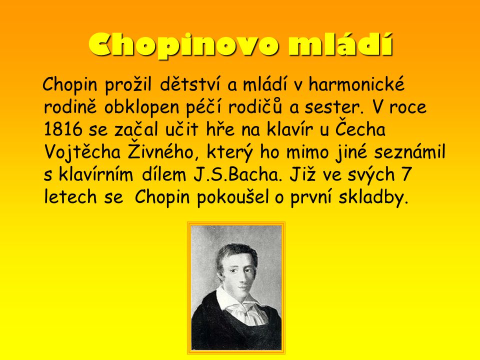 Chopinovo mládí