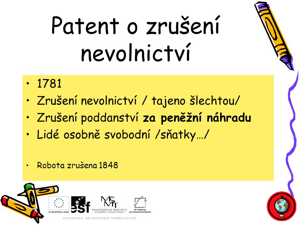 Patent o zrušení nevolnictví