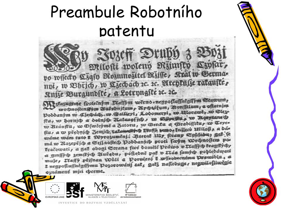 Preambule Robotního patentu