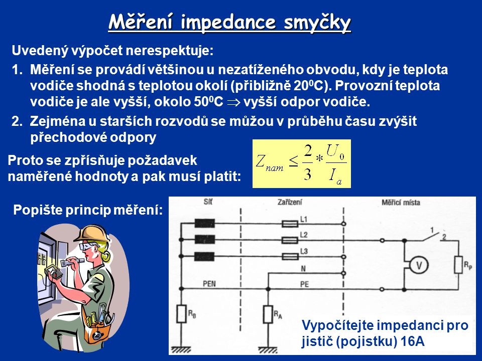 Měření impedance smyčky