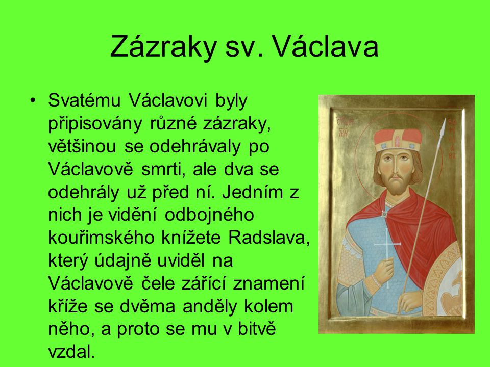 Zázraky sv. Václava