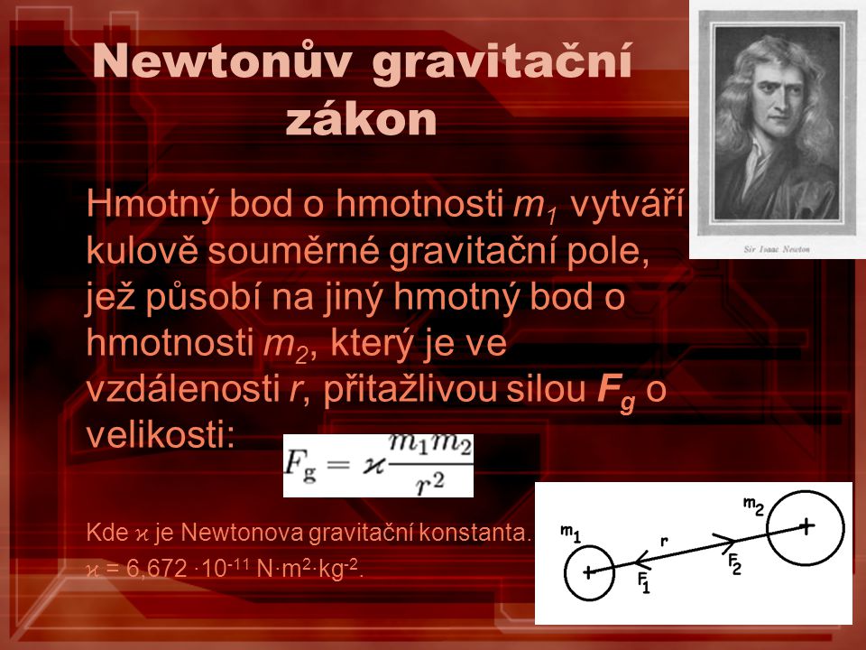 Newtonův gravitační zákon